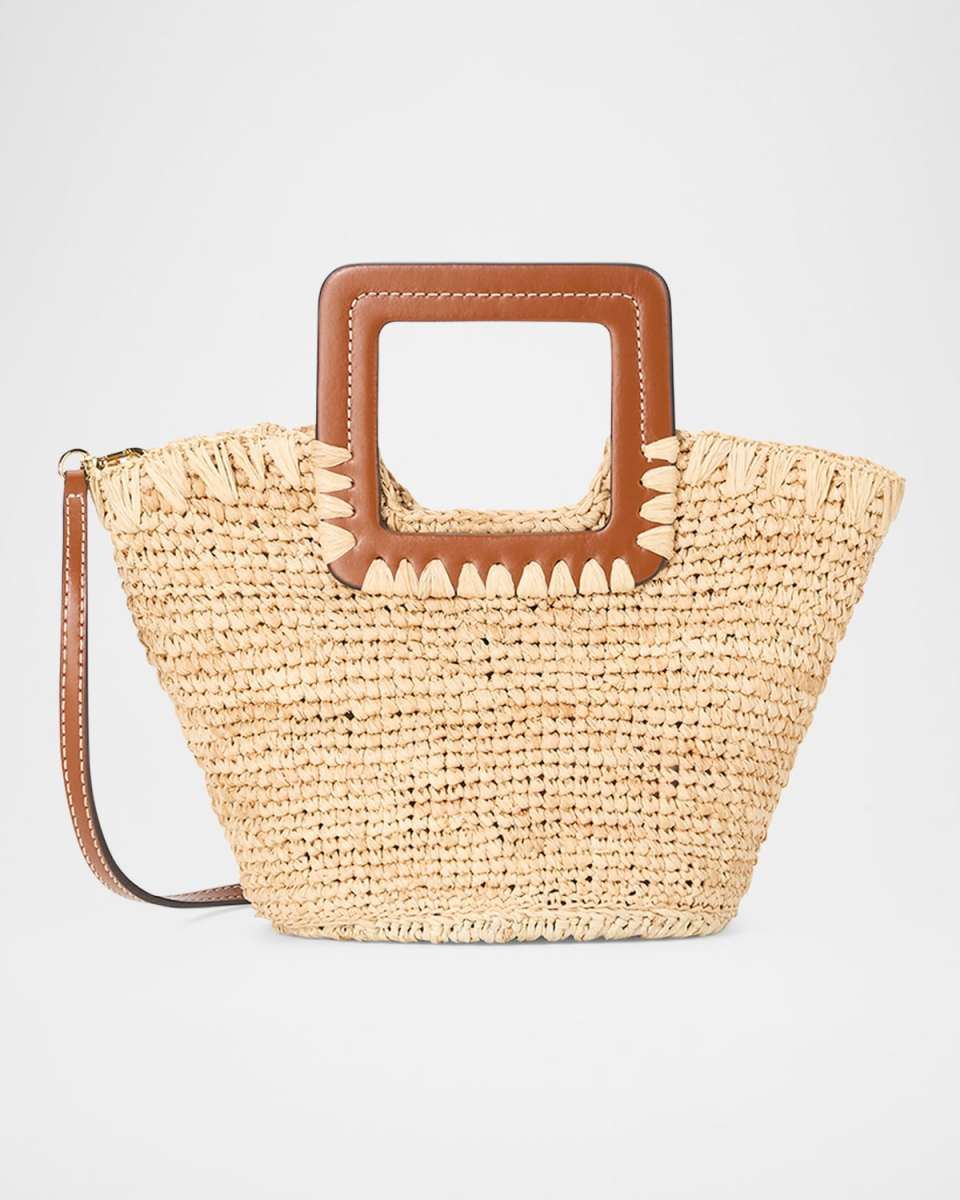 Shirley Mini Raffia Bucket Bag
